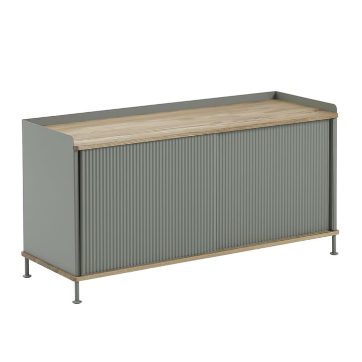 Enfold サイドボード low 125x45x63 cm, Oak-Dusty green Muuto | ムート