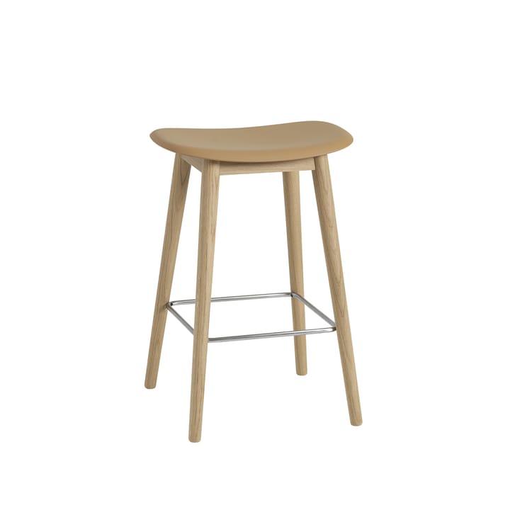 Fiber カウンタースツール 65 cm - Ochre, oak legs - Muuto | ムート