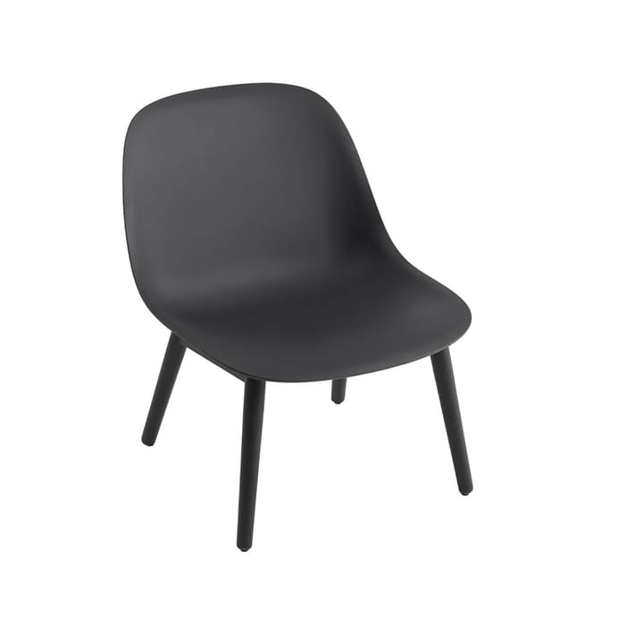 Fiber ラウンジチェア ウッドベース - Black, black legs - Muuto | ムート