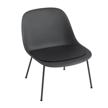 Fiber ラウンジチェア クッション - black leather - Muuto | ムート