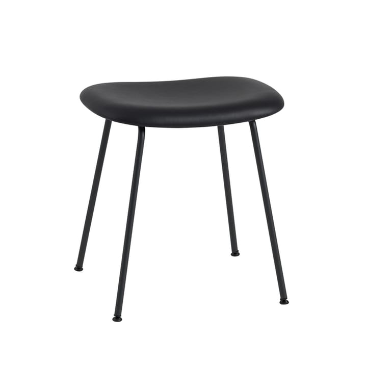 Fiber スツール - Leather black, black steel stand - Muuto | ムート