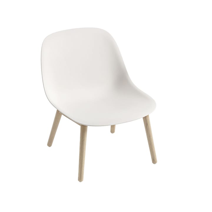 Fiber ラウンジチェア ウッドベース - Natural white, oak legs - Muuto | ムート