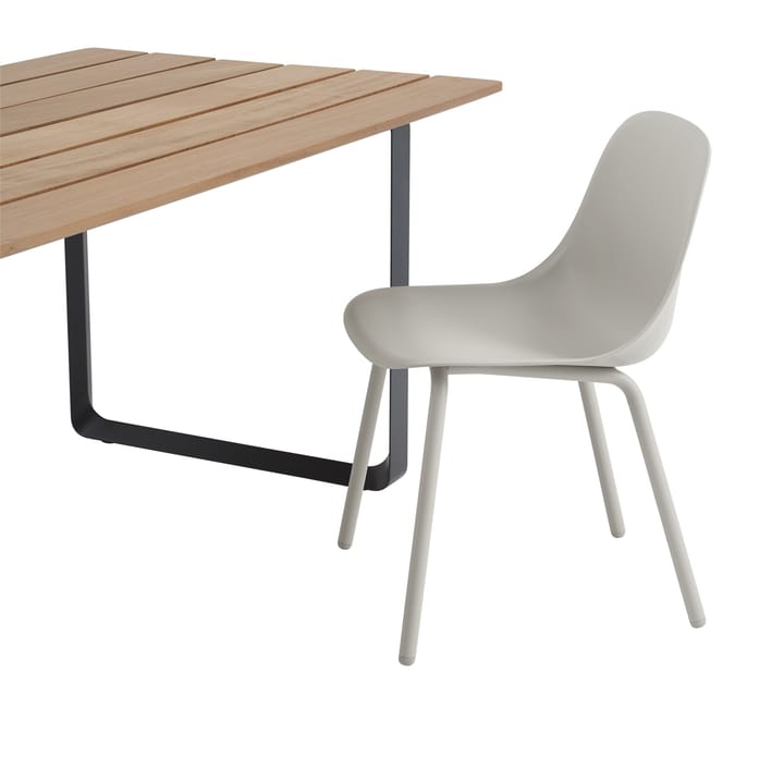 Fiber Outdoor サイドチェア スチールレッグ, Grey Muuto | ムート