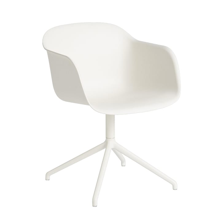 Fiber アームチェア swivel base オフィスチェア - Natural white (plastic) - Muuto | ムート