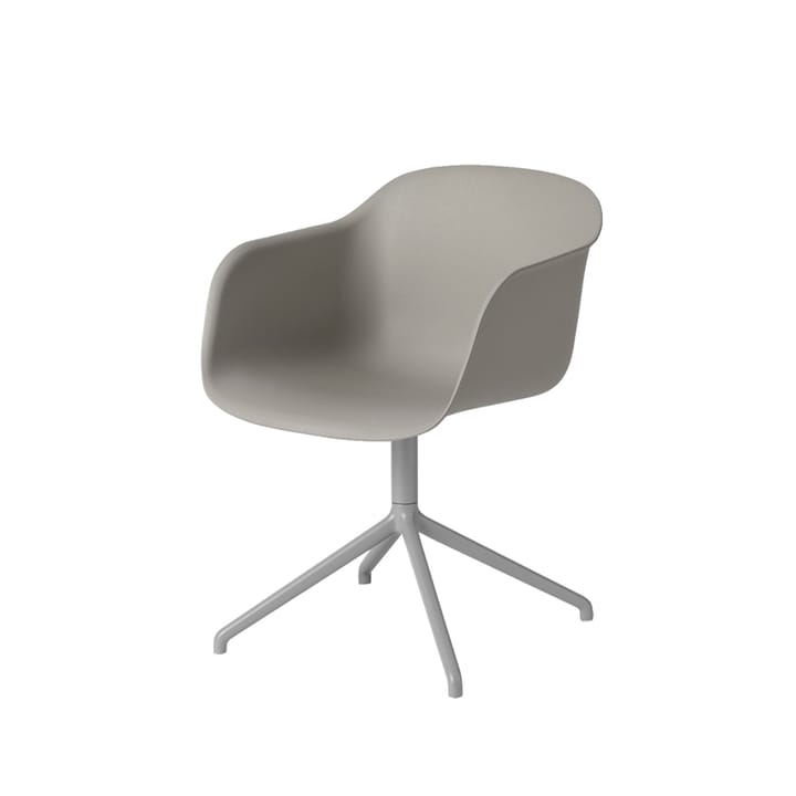 Fiber アームチェア オフィスチェア swivel base with return - Grey, gray base - Muuto | ムート