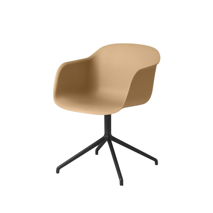 Fiber アームチェア オフィスチェア swivel base with return - Ochre-anthracite black - Muuto | ムート