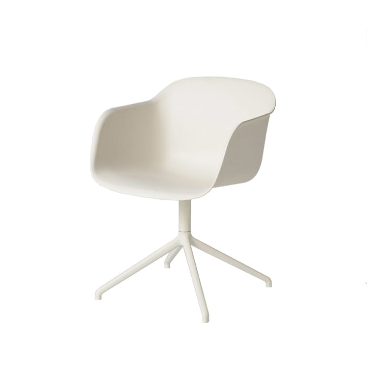 Fiber アームチェア オフィスチェア swivel base with return - White, white base - Muuto | ムート