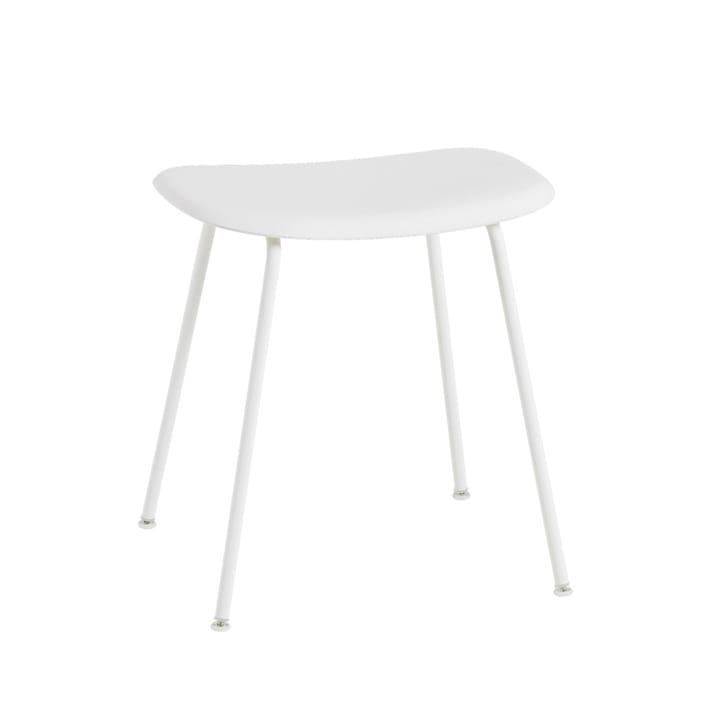 Fiber スツール - White, white steel stand - Muuto | ムート