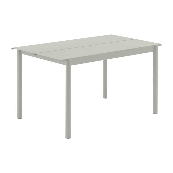 Linear steel テーブル 140 cm - Grey (RAL 7044) - Muuto | ムート