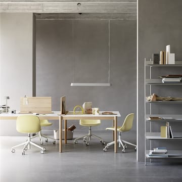 Linear System End モジュールテーブル - White laminate-oak 142x120 cm - Muuto | ムート