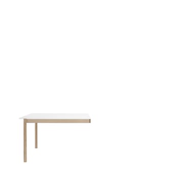 Linear System End モジュールテーブル - White laminate-oak 142x120 cm - Muuto | ムート