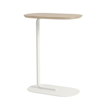 Relate サイドテーブル H: 73.5 cm - Solid oak-off white - Muuto | ムート