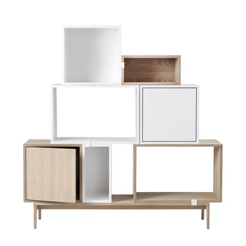 Stacked 2.0 ドア付きシェルフ, medium - white - Muuto | ムート