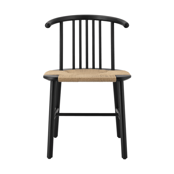 VIOR ダイニングチェア wicker seat - Black lacquered oak-nature - NJRD | 二オール