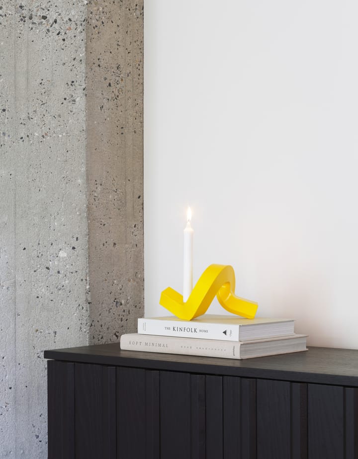 Crooked キャンドルホルダー 1, Yellow Normann Copenhagen | ノーマンコペンハーゲン