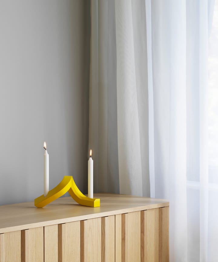 Crooked キャンドルホルダー 2, Yellow Normann Copenhagen | ノーマンコペンハーゲン