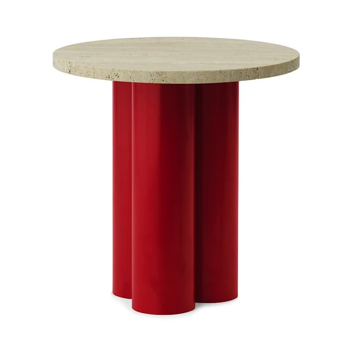 Dit サイドテーブル Ø40 cm - Travertine Light-bright red - Normann Copenhagen | ノーマンコペンハーゲン