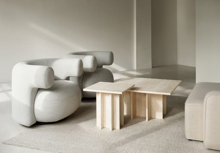 Edge small コーヒーテーブル, Travertine Normann Copenhagen | ノーマンコペンハーゲン