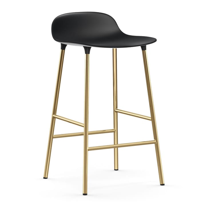 Form バースツール ブロンズレッグ 75 cm - Black - Normann Copenhagen | ノーマンコペンハーゲン