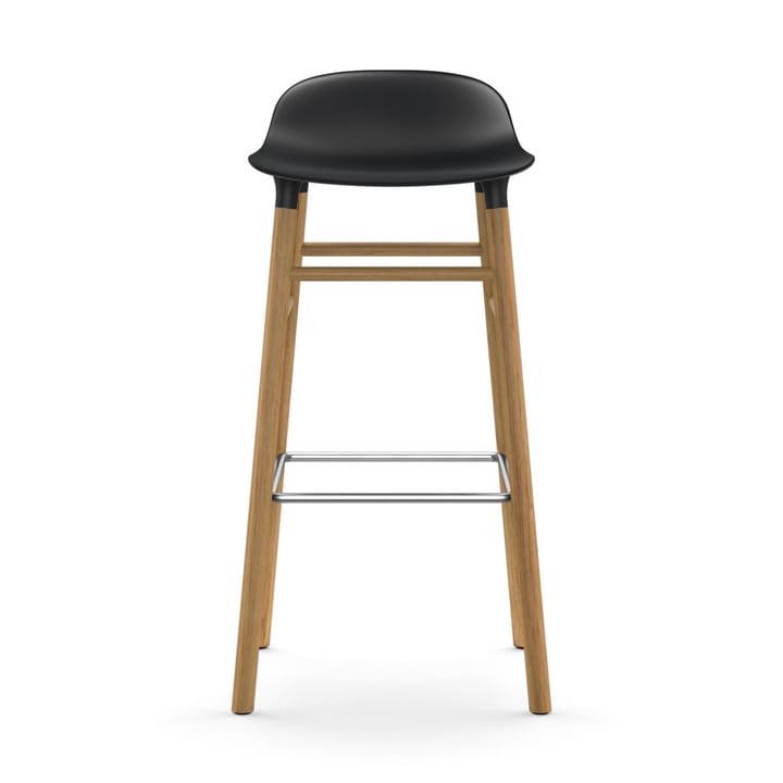 Form バースツール オークレッグ 75 cm, Black Normann Copenhagen | ノーマンコペンハーゲン