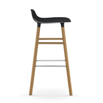 Form バースツール オークレッグ 75 cm - Black - Normann Copenhagen | ノーマンコペンハーゲン