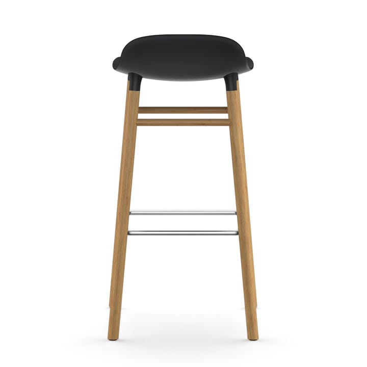 Form バースツール オークレッグ 75 cm, Black Normann Copenhagen | ノーマンコペンハーゲン