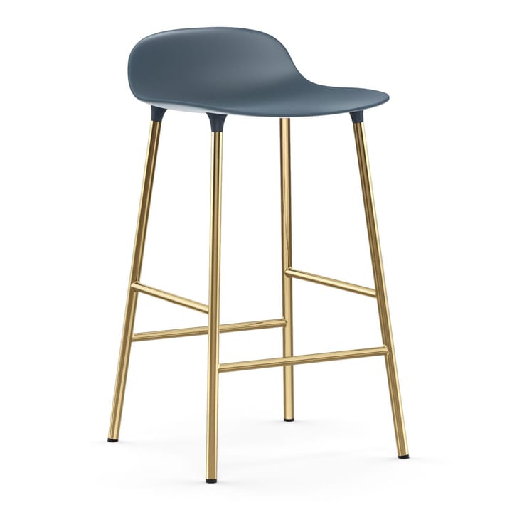 Form バースツール ブロンズレッグ 75 cm - Blue - Normann Copenhagen | ノーマンコペンハーゲン