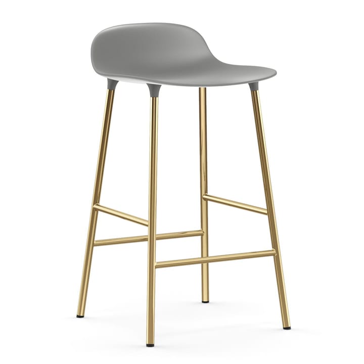 Form バースツール ブロンズレッグ 75 cm, Grey Normann Copenhagen | ノーマンコペンハーゲン