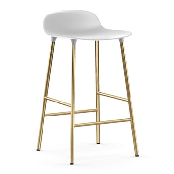 Form バースツール ブロンズレッグ 75 cm - White - Normann Copenhagen | ノーマンコペンハーゲン