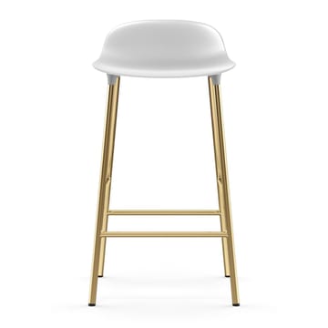 Form バースツール ブロンズレッグ 75 cm - White - Normann Copenhagen | ノーマンコペンハーゲン