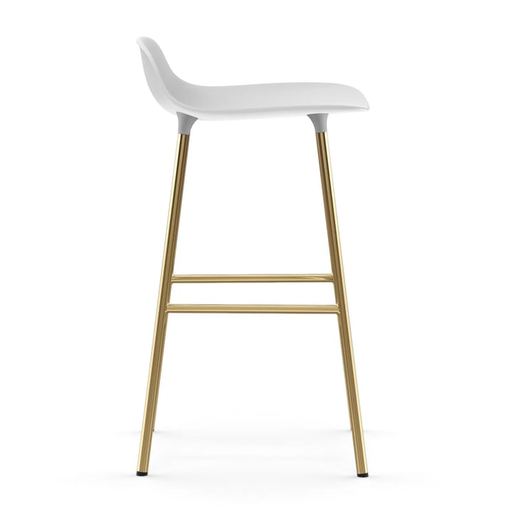 Form バースツール ブロンズレッグ 75 cm, White Normann Copenhagen | ノーマンコペンハーゲン