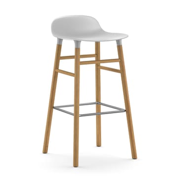 Form バースツール オークレッグ 75 cm - White - Normann Copenhagen | ノーマンコペンハーゲン