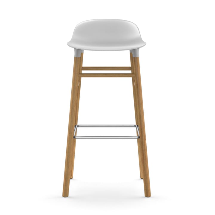 Form バースツール オークレッグ 75 cm, White Normann Copenhagen | ノーマンコペンハーゲン