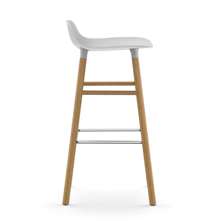 Form バースツール オークレッグ 75 cm, White Normann Copenhagen | ノーマンコペンハーゲン