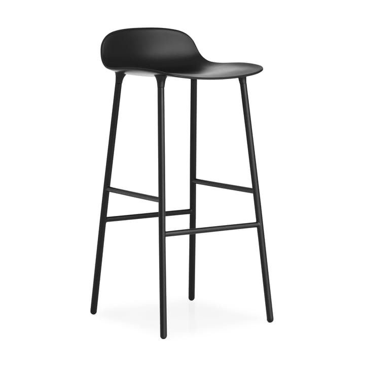 Form barstool metal legs 75 cm - Black - Normann Copenhagen | ノーマンコペンハーゲン