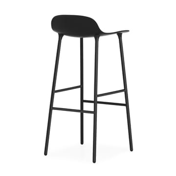 Form barstool metal legs 75 cm - Black - Normann Copenhagen | ノー��マンコペンハーゲン