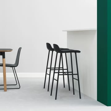 Form barstool metal legs 75 cm - Black - Normann Copenhagen | ノーマンコペンハーゲン