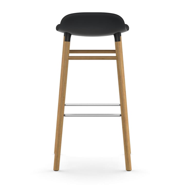 Form バースツール オークレッグ, Black Normann Copenhagen | ノーマンコペンハーゲン