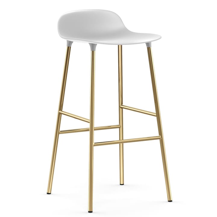 Form バースツール bronze lege 75 cm - White - Normann Copenhagen | ノーマンコペンハーゲン