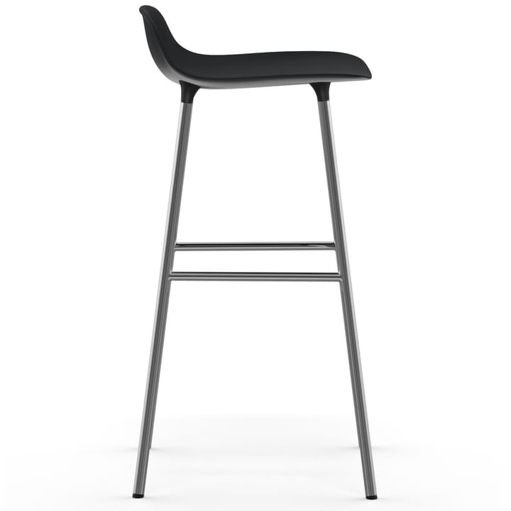 Form バースツール chrome leg 75 cm, black Normann Copenhagen | ノーマンコペンハーゲン