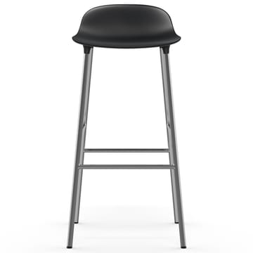 Form バースツール chrome leg 75 cm - black - Normann Copenhagen | ノーマンコペンハーゲン