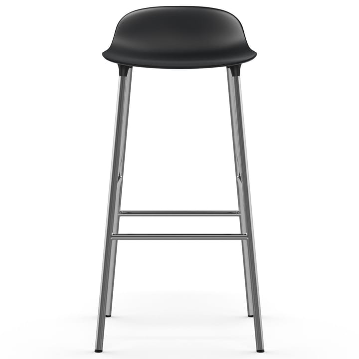 Form バースツール chrome leg 75 cm, black Normann Copenhagen | ノーマンコペンハーゲン