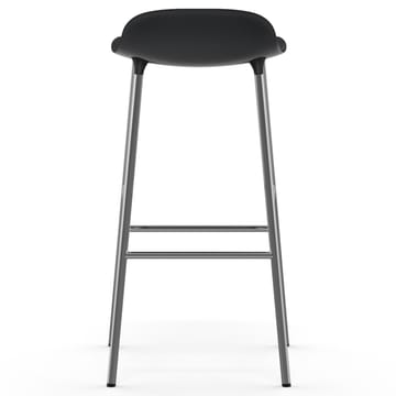 Form バースツール chrome leg 75 cm - black - Normann Copenhagen | ノーマンコペンハーゲン