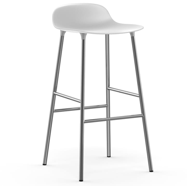 Form バースツール chrome leg 75 cm, white Normann Copenhagen | ノーマンコペンハーゲン