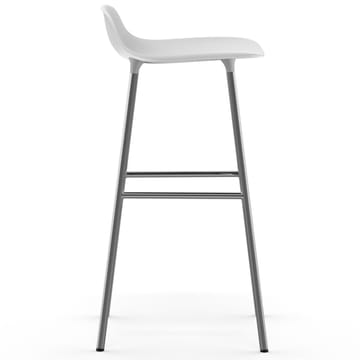 Form バースツール chrome leg 75 cm - white - Normann Copenhagen | ノーマンコペンハーゲン