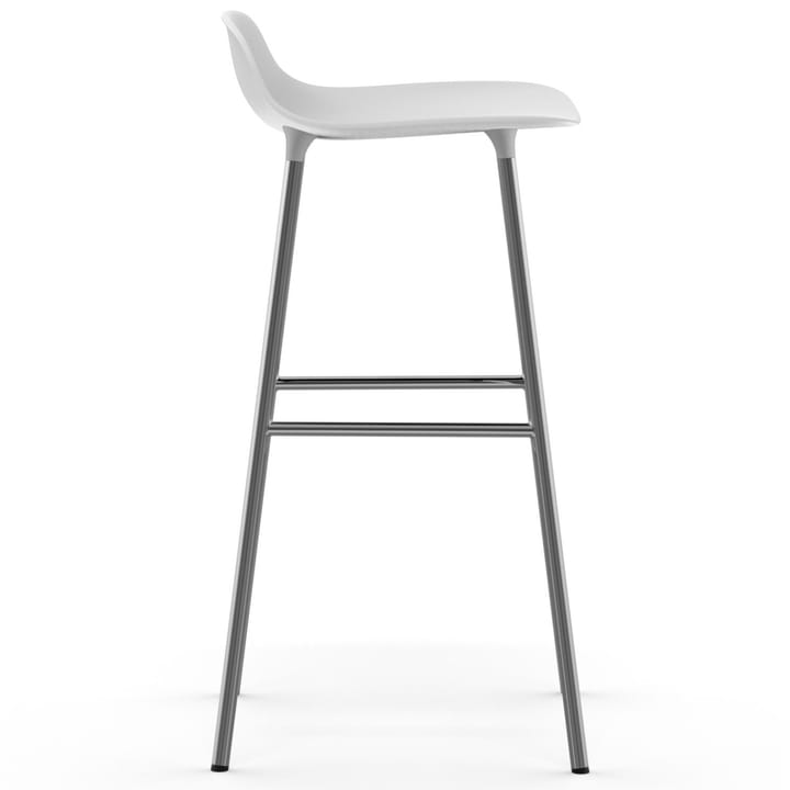 Form バースツール chrome leg 75 cm, white Normann Copenhagen | ノーマンコペンハーゲン