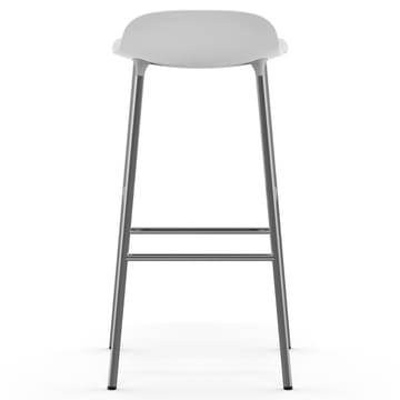 Form バースツール chrome leg 75 cm - white - Normann Copenhagen | ノーマンコペンハーゲン