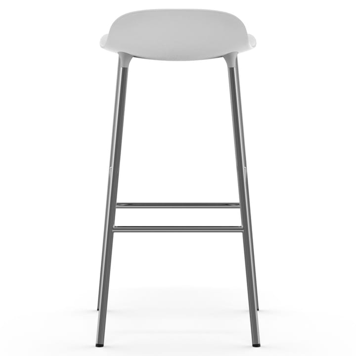 Form バースツール chrome leg 75 cm, white Normann Copenhagen | ノーマンコペンハーゲン