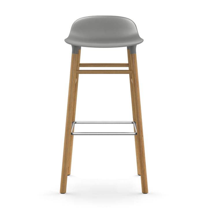 Form バースツール オークレッグ, Grey Normann Copenhagen | ノーマンコペンハーゲン