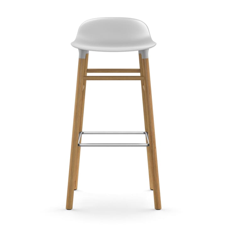 Form バースツール オークレッグ, White Normann Copenhagen | ノーマンコペンハーゲン